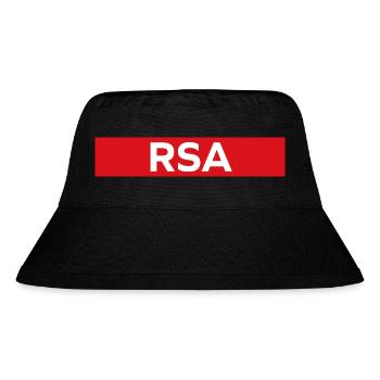 RSA - Stanley/Stella recycelter Bucket Hat - Schwarz - Vorne