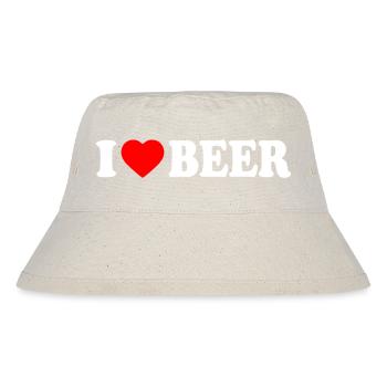 I love beer - Stanley/Stella Recycled Bucket Hat - natural - Front