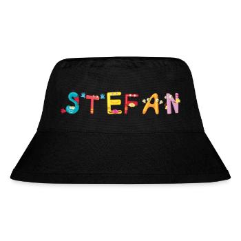 Stefan - Stanley/Stella recycelter Bucket Hat - Schwarz - Vorne