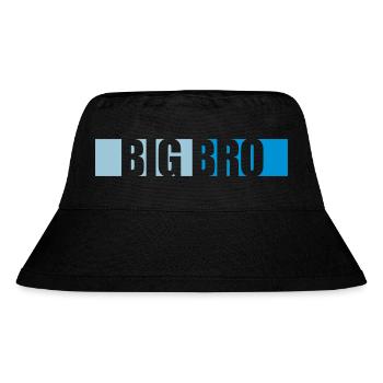 Big Bro Logo Balken - Stanley/Stella recycelter Bucket Hat - Schwarz - Vorne