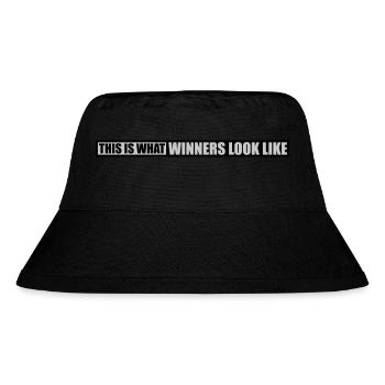 What Winners Look Like - Stanley/Stella Recycled Bucket Hat - black - Front