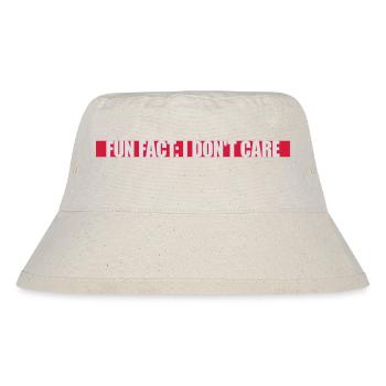 I don't care fact - Stanley/Stella Recycled Bucket Hat - natural - Front