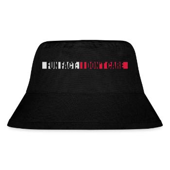 I don't care fact - Stanley/Stella Recycled Bucket Hat - black - Front