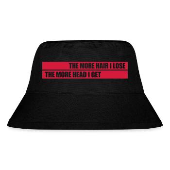 I get more head - Stanley/Stella Recycled Bucket Hat - black - Front
