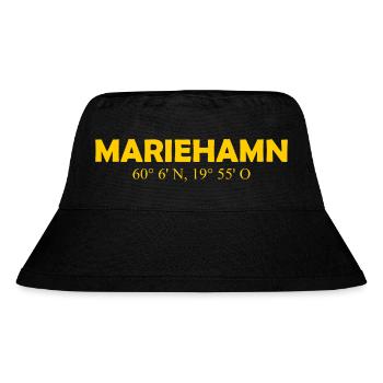 Mariehamn - Finland - Coordinates - Longitude - Stanley/Stella recycelter Bucket Hat - Schwarz - Vorne