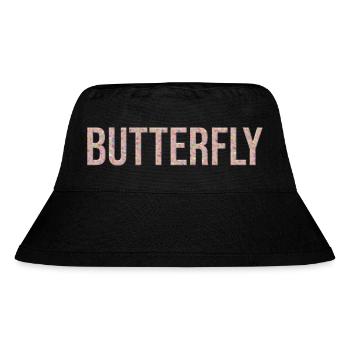 Butterfly Schmetterling 3D Marmor Textur - Stanley/Stella recycelter Bucket Hat - Schwarz - Vorne