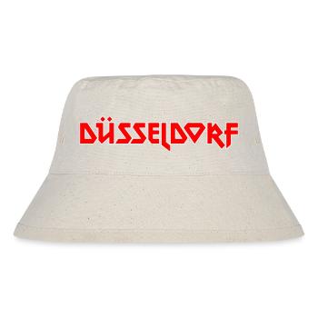 Modisches Heimat DÜSSELDORF Metal-Design - Stanley/Stella recycelter Bucket Hat - Naturweiß - Vorne