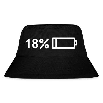 Finally 18! Happy 18! Birthday Design - Stanley/Stella Recycled Bucket Hat - black - Front
