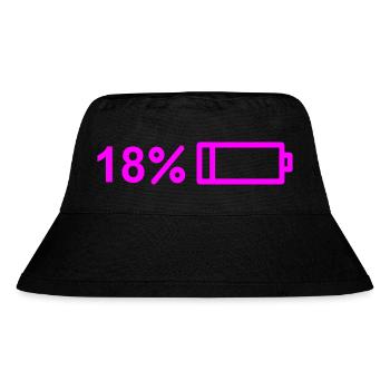 Finally 18! Happy 18! Birthday Design - Stanley/Stella Recycled Bucket Hat - black - Front