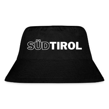 Südtirol - Stanley/Stella recycelter Bucket Hat - Schwarz - Vorne