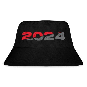 2024 - Stanley/Stella recycelter Bucket Hat - Schwarz - Vorne