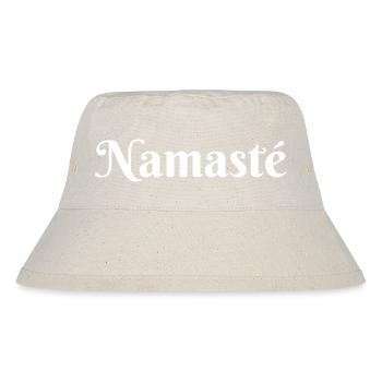 Namaste weiß - Stanley/Stella recycelter Bucket Hat - Naturweiß - Vorne