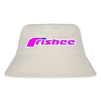 ultimate frisbee purple - Stanley/Stella recycelter Bucket Hat - Naturweiß - Vorne