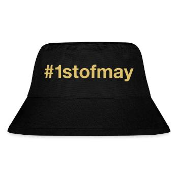 born on May 1st birthday birthday - Stanley/Stella Recycled Bucket Hat - black - Front
