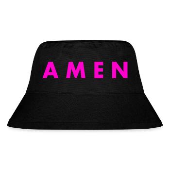 Amen - Stanley/Stella Recycled Bucket Hat - black - Front
