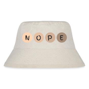 NOPE - Stanley/Stella Recycled Bucket Hat - natural - Front