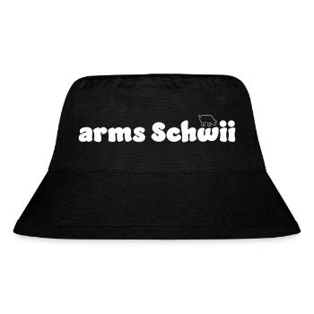 arms Schwiii - Stanley/Stella recycelter Bucket Hat - Schwarz - Vorne