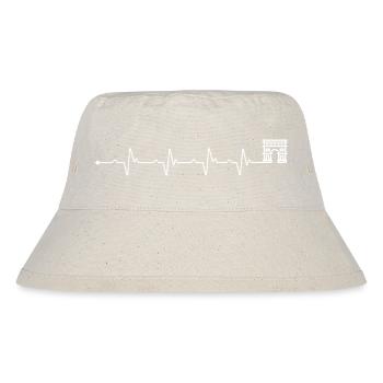 Herzschlag arc de triomphe - Stanley/Stella recycelter Bucket Hat - Naturweiß - Vorne