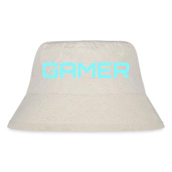 Gamer Blue - Stanley/Stella Recycled Bucket Hat - natural - Front