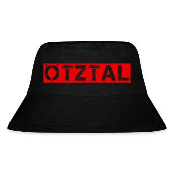 Ötztal - Stanley/Stella recycelter Bucket Hat - Schwarz - Vorne