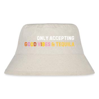 Akzeptiert nur - Stanley/Stella recycelter Bucket Hat - Naturweiß - Vorne