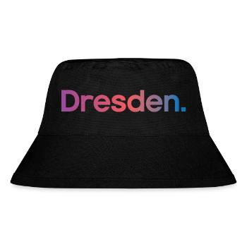 Dresden Typography Colors City Icon Logo icon - Stanley/Stella Recycled Bucket Hat - black - Front