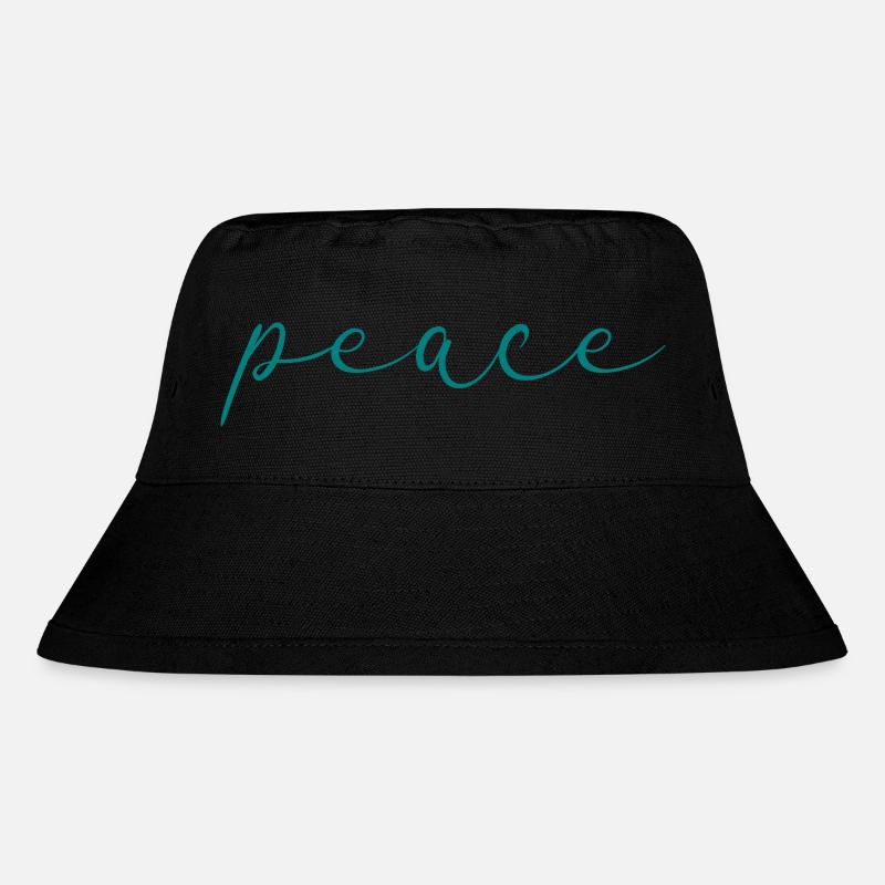 peace - Stanley/Stella Recycled Bucket Hat - black