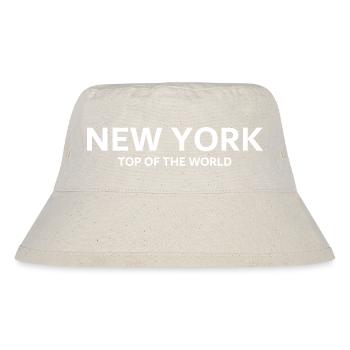 New York - Top of the World - USA - Amerika - Stanley/Stella recycelter Bucket Hat - Naturweiß - Vorne