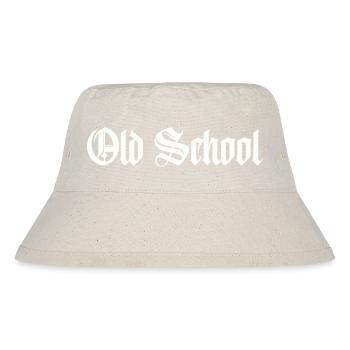 old school - Stanley/Stella recycelter Bucket Hat - Naturweiß - Vorne
