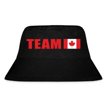 Support-Team Kanada - Stanley/Stella recycelter Bucket Hat - Schwarz - Vorne