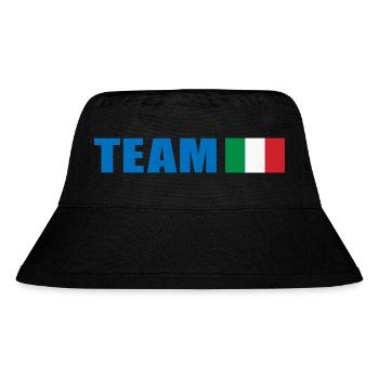 Support-Team Italien - Stanley/Stella recycelter Bucket Hat - Schwarz - Vorne