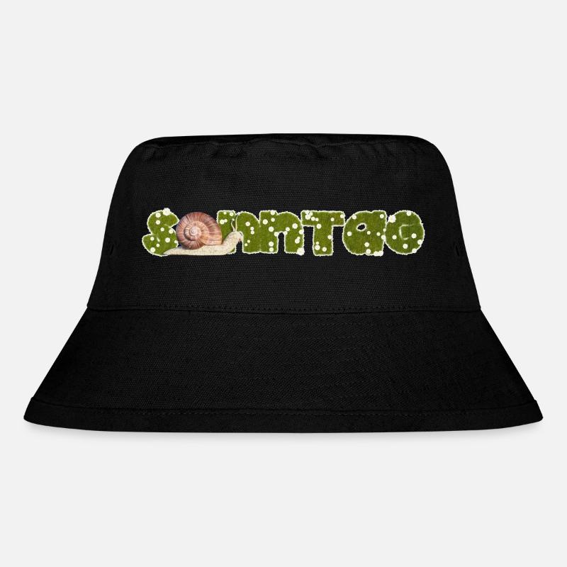 Sonntag Schnecke - Stanley/Stella recycelter Bucket Hat - Schwarz