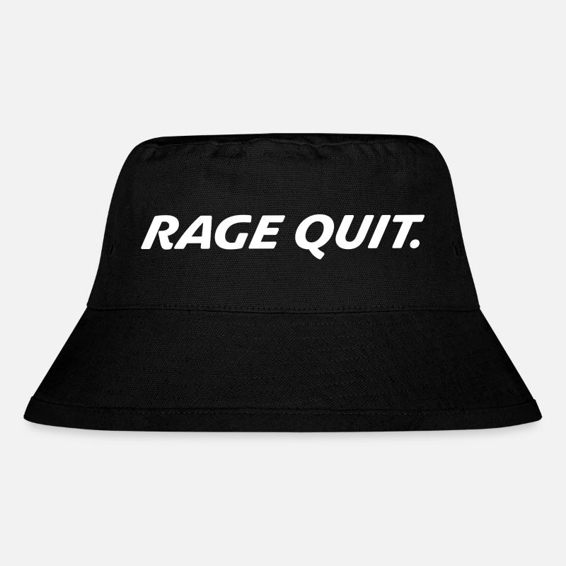 Rage Quit Gaming Spruch - Stanley/Stella recycelter Bucket Hat - Schwarz