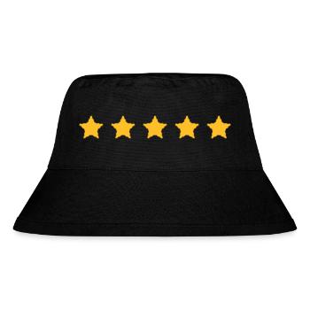 stars - Stanley/Stella Recycled Bucket Hat - black - Front
