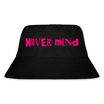 Never mind - Stanley/Stella recycelter Bucket Hat - Schwarz - Vorne