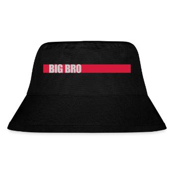 Big Bro Balken Logo - Stanley/Stella recycelter Bucket Hat - Schwarz - Vorne