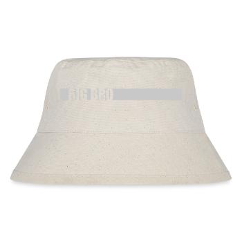 Logo Big Bro Balken - Stanley/Stella recycelter Bucket Hat - Naturweiß - Vorne