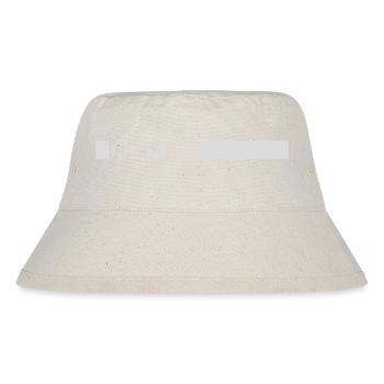 dump him Zitat Logo - Stanley/Stella recycelter Bucket Hat - Naturweiß - Vorne
