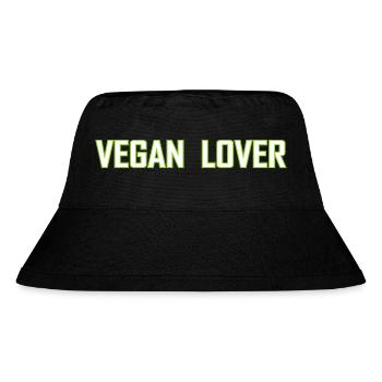 Vegan Veggie - Stanley/Stella recycelter Bucket Hat - Schwarz - Vorne