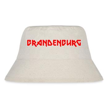 Modisches Heimat BRANDENBURG Metal-Design - Stanley/Stella recycelter Bucket Hat - Naturweiß - Vorne