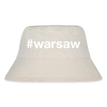 WARSAW Warschau Hashtag - Stanley/Stella recycelter Bucket Hat - Naturweiß - Vorne