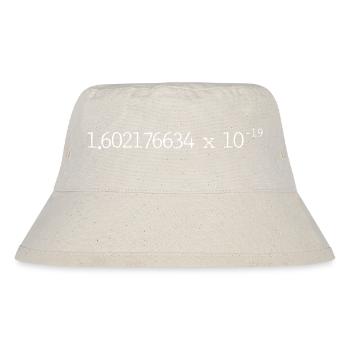 elementary charge e - Stanley/Stella Recycled Bucket Hat - natural - Front