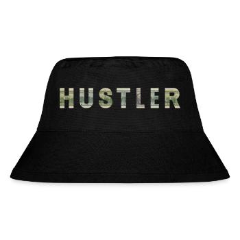 Hustler Dollar Bill Texture Motivation Inspiration - Stanley/Stella Recycled Bucket Hat - black - Front