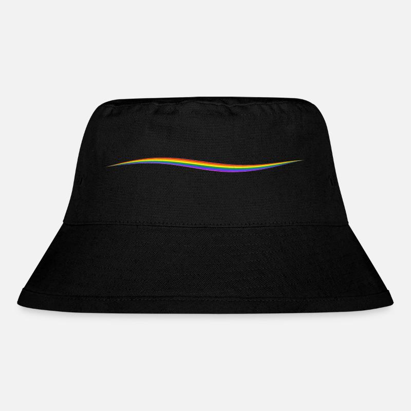 Rainbow Line - Stanley/Stella Recycled Bucket Hat - black
