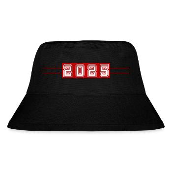 2025 Jahr - Stanley/Stella recycelter Bucket Hat - Schwarz - Vorne