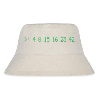 Lost Numbers - Stanley/Stella recycelter Bucket Hat - Naturweiß - Vorne