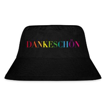 Einfach Dankeschön sagen - Stanley/Stella recycelter Bucket Hat - Schwarz - Vorne