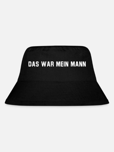 Das war mein Mann - Stanley/Stella recycelter Bucket Hat - Schwarz