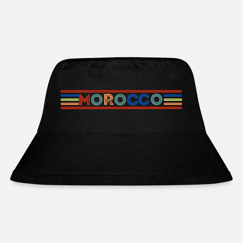MAROKKO - Stanley/Stella recycelter Bucket Hat - Schwarz