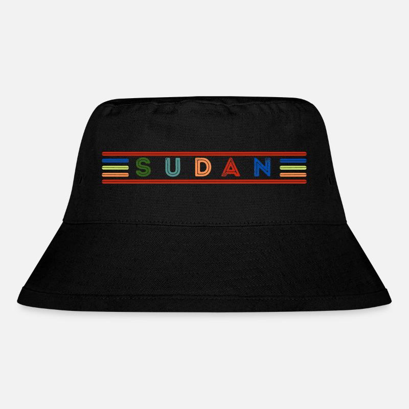 SUDAN - Stanley/Stella recycelter Bucket Hat - Schwarz
